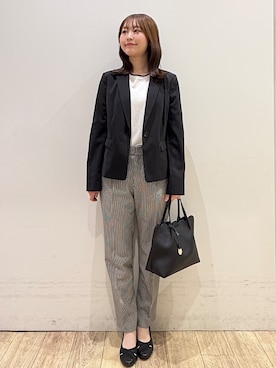 「index（インデックス）のアイテム（バッグ）」を使った、MOMOさん（レディース・158cm）の春コーディネート