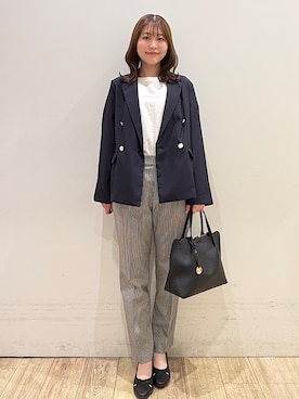 「index（インデックス）のアイテム（バッグ）」を使った、MOMOさん（レディース・158cm）の春コーディネート