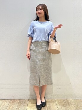 「index（インデックス）のアイテム（バッグ）」を使った、MOMOさん（レディース・158cm）の春コーディネート