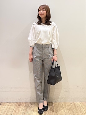 「index（インデックス）のアイテム（バッグ）」を使った、MOMOさん（レディース・158cm）の春コーディネート