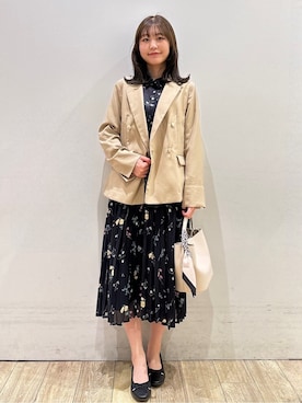 「index（インデックス）のアイテム（バッグ）」を使った、MOMOさん（レディース・158cm）の春コーディネート