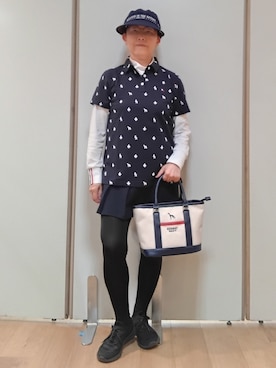 「adabat（アダバット）のアイテム」を使った、クロさんさん（レディース・158cm）の夏コーディネート