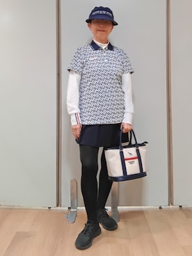 「adabat（アダバット）のアイテム」を使った、クロさんさん（レディース・158cm）の夏コーディネート