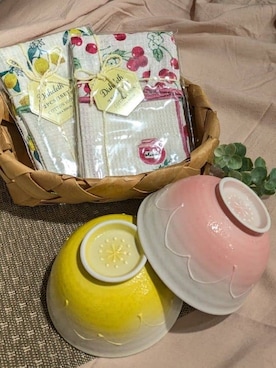 「アイテム（食器）」を使った、M.a*さん（レディース・158cm）の春コーディネート