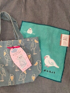 「one'sterrace（ワンズテラス）のキャンバスミニトート オグラタイヤキ（トートバッグ、イエロー系）」を使った、M.a*さん（レディース・158cm）の春コーディネート