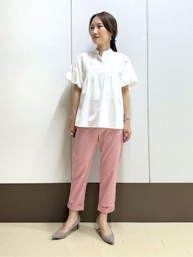 「INDIVI（インディヴィ）のアイテム」を使った、mamiさん（レディース・151cm）の夏コーディネート