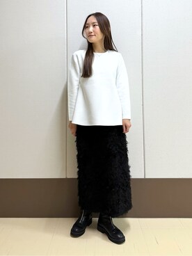「INDIVI（インディヴィ）のアイテム」を使った、mamiさん（レディース・151cm）の春コーディネート
