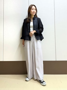「INDIVI（インディヴィ）のアイテム」を使った、mamiさん（レディース・151cm）の夏コーディネート