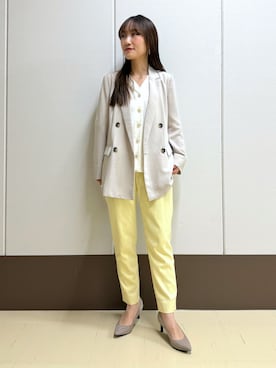 「HusHusH（ハッシュアッシュ）のアイテム（パンツ）」を使った、mamiさん（レディース・151cm）の春コーディネート