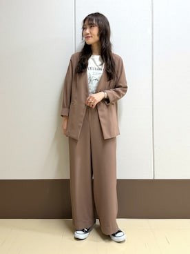 「INDIVI（インディヴィ）のアイテム」を使った、mamiさん（レディース・151cm）の秋コーディネート