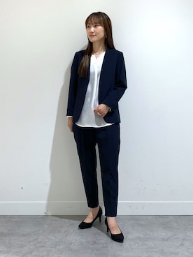 「INDIVI（インディヴィ）のアイテム」を使った、mamiさん（レディース・151cm）の秋コーディネート