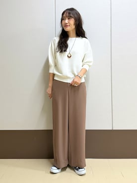 「Sunauna（スーナウーナ）のアイテム」を使った、mamiさん（レディース・151cm）の春コーディネート