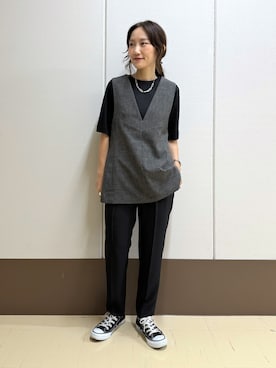 「INDIVI（インディヴィ）のアイテム」を使った、mamiさん（レディース・151cm）の秋コーディネート