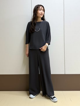 「Sunauna（スーナウーナ）のアイテム」を使った、mamiさん（レディース・151cm）の春コーディネート