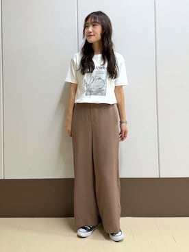 「Sunauna（スーナウーナ）のアイテム」を使った、mamiさん（レディース・151cm）の春コーディネート