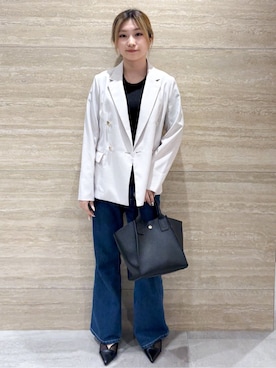 「index（インデックス）のアイテム（パンツ）」を使った、ふうかさん（レディース・153cm）の春コーディネート