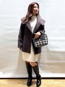 ふうかさん(レディース・153cm)の冬コーディネート