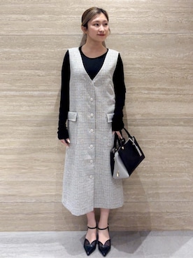 「index（インデックス）のアイテム（トップス）」を使った、ふうかさん（レディース・153cm）の冬コーディネート