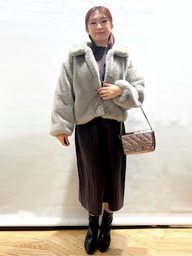 ふうかさん(レディース・153cm)の冬コーディネート