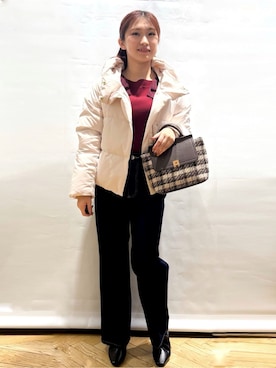 ふうかさん(レディース・153cm)の冬コーディネート