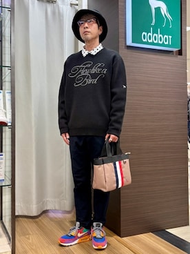 「adabat（アダバット）のアイテム」を使った、yamaさん（メンズ・174cm）の冬コーディネート