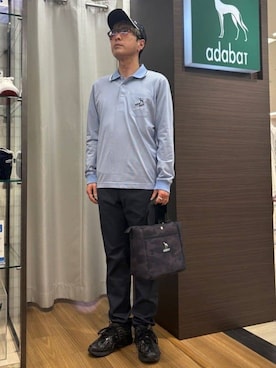 「adabat（アダバット）のアイテム」を使った、yamaさん（メンズ・174cm）の春コーディネート