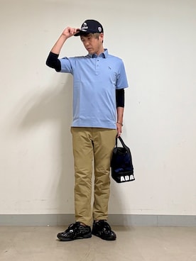 「adabat（アダバット）のアイテム」を使った、yamaさん（メンズ・174cm）の夏コーディネート