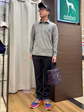 「adabat（アダバット）のアイテム（キャップ）」を使った、yamaさん（メンズ・174cm）の春コーディネート