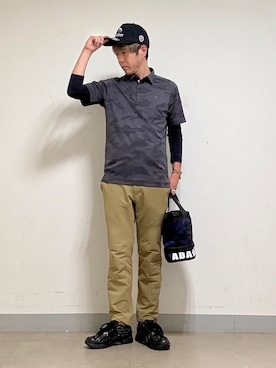 「ADABAT STREAM（アダバットストリーム）のアイテム」を使った、yamaさん（メンズ・174cm）の夏コーディネート