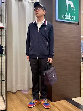 「adabat（アダバット）のアイテム」を使った、yamaさん（メンズ・174cm）の春コーディネート