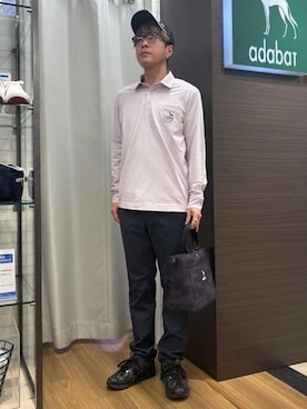 「adabat（アダバット）のアイテム」を使った、yamaさん（メンズ・174cm）の春コーディネート