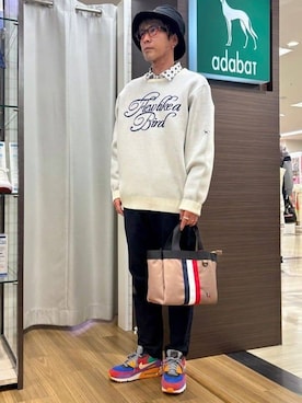 「adabat（アダバット）のアイテム」を使った、yamaさん（メンズ・174cm）の冬コーディネート