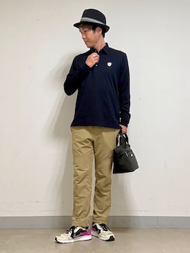 「ゴルフ」｜yamaさん（メンズ・174cm）の秋コーディネート