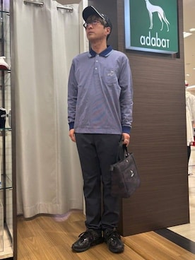 「adabat（アダバット）のアイテム」を使った、yamaさん（メンズ・174cm）の春コーディネート