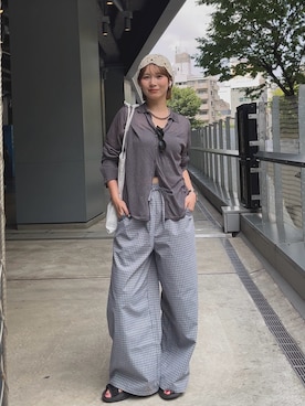 「THE YOn（ザヨン）のアイテム」を使った、Miiさん（レディース・160cm）の夏コーディネート