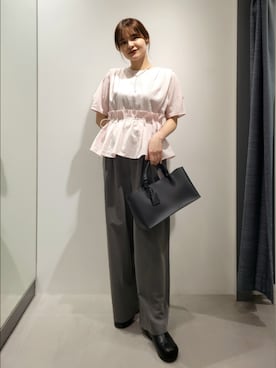 「KBF（ケイビーエフ）のアイテム（パンツ）」を使った、つ　きさん（レディース・161cm）の夏コーディネート