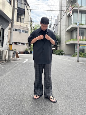 「30代メンズファッション」｜佐藤　佑樹さん（メンズ・166cm）の夏コーディネート