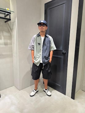 「MANASTASH（マナスタッシュ）のアイテム」を使った、聖也さん（メンズ・168cm）の夏コーディネート