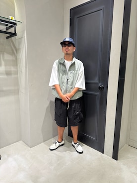 「MANASTASH（マナスタッシュ）のアイテム」を使った、聖也さん（メンズ・168cm）の夏コーディネート