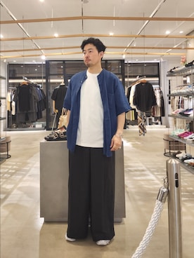 「LAATO（ラート）のアイテム」を使った、ぐっさんさん（メンズ・167cm）の夏コーディネート