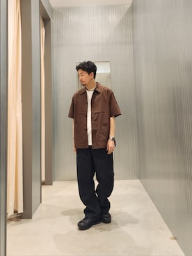 「ITEMS URBANRESEARCH」｜ぐっさんさん（メンズ・167cm）の夏コーディネート