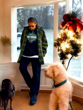 「アイテム（カバーオール）」を使った、STO(スト)さん（メンズ・168cm）の冬コーディネート