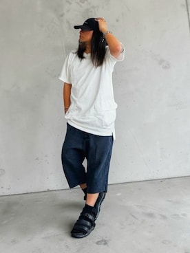「アイテム（キャップ）」を使った、STO(スト)さん（メンズ・168cm）の夏コーディネート