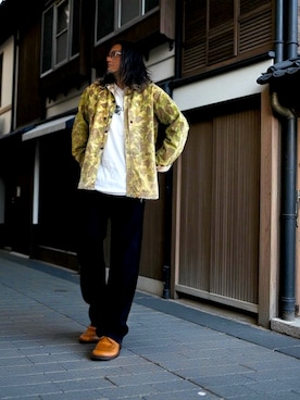 「アイテム（ミリタリージャケット）」を使った、STO(スト)さん（メンズ・168cm）の冬コーディネート