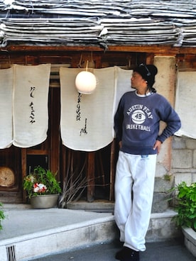 「アイテム（リング）」を使った、STO(スト)さん（メンズ・168cm）の冬コーディネート