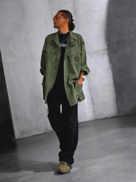 「アイテム（リング）」を使った、STO(スト)さん（メンズ・168cm）の秋コーディネート