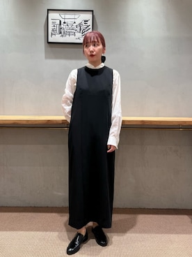 「Steven Alan（スティーブンアラン）のアイテム（ワンピース/ドレス）」を使った、鈴木紗羅さん（レディース・154cm）の夏コーディネート