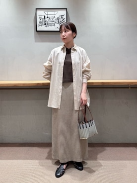 鈴木紗羅さん（レディース・155cm）の春コーディネート