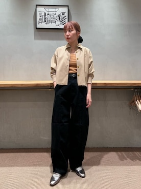 「Steven Alan（スティーブンアラン）のアイテム」を使った、鈴木紗羅さん（レディース・154cm）の夏コーディネート