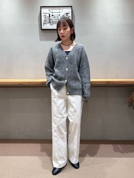 「Steven Alan（スティーブンアラン）のアイテム」を使った、鈴木紗羅さん（レディース・155cm）の秋コーディネート